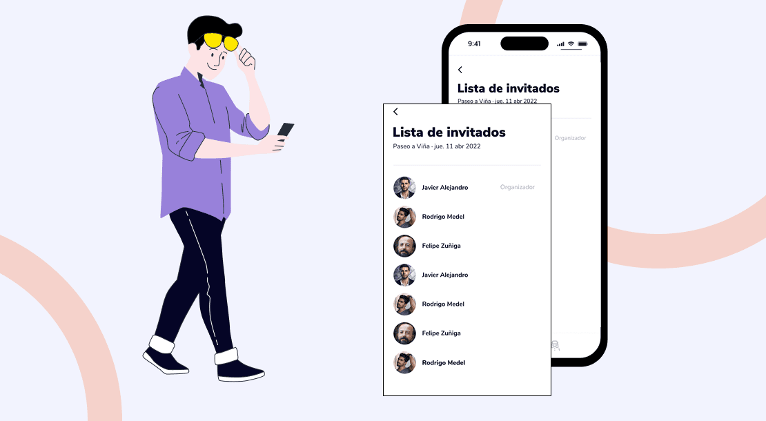 Revisa los invitados a tus eventos
